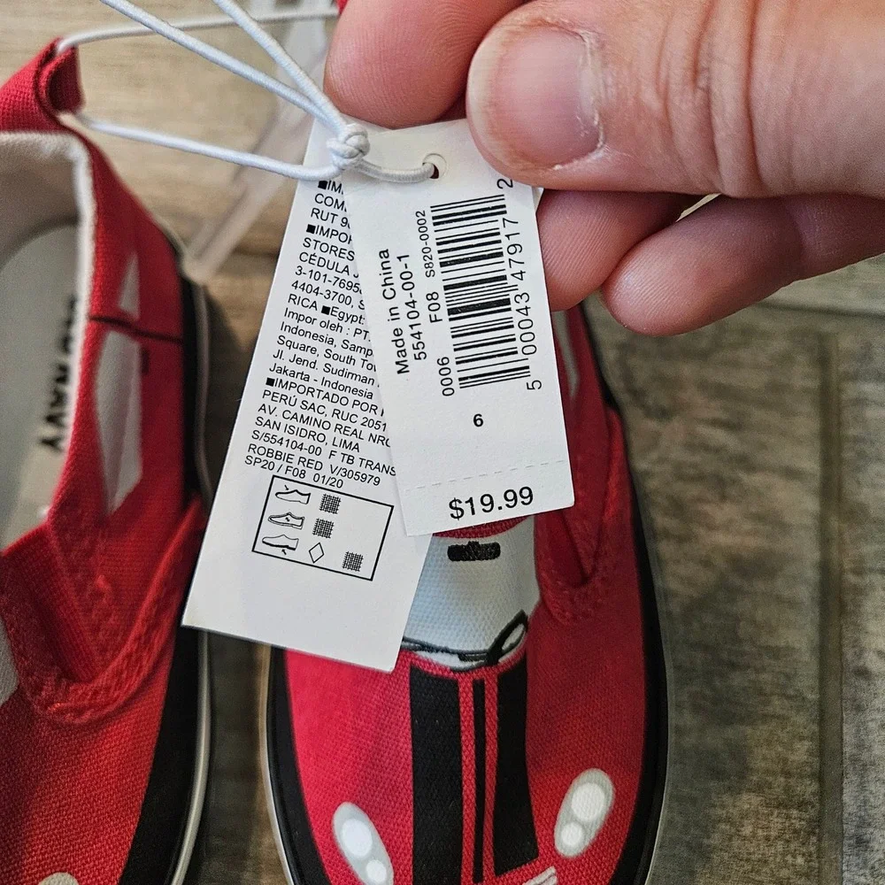 Old Navy Sneakers Toddler 6 & 7 Grey‎ Red NEW Wingtip Race Car Lot of 2 Dressy